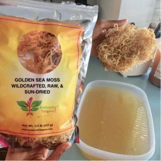 Golden Irish Sea Moss - Wildcrafted Sea Moss - Raw, Sun-Dried Irish Moss - 1/2 lb (227g)